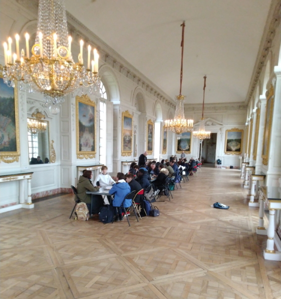 Ecodélégués au Château de Versailles - salle du Grand Trianon
