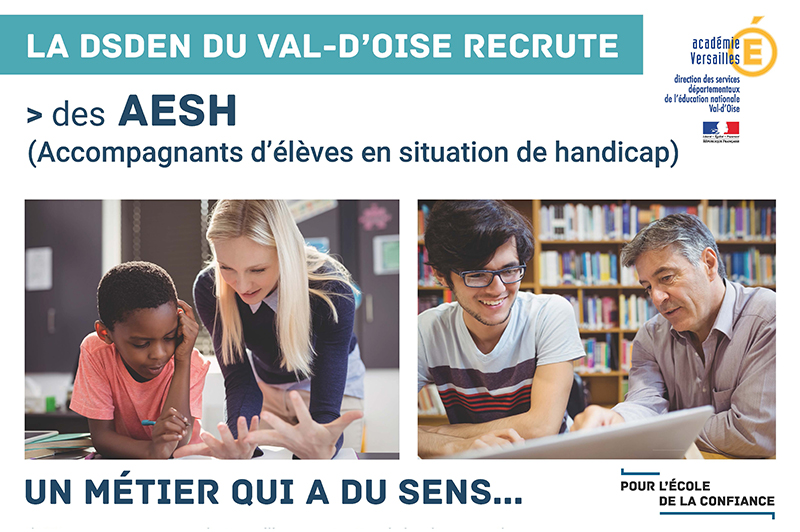 Recrutement Personnel vie scolaire 95  Académie de Versailles