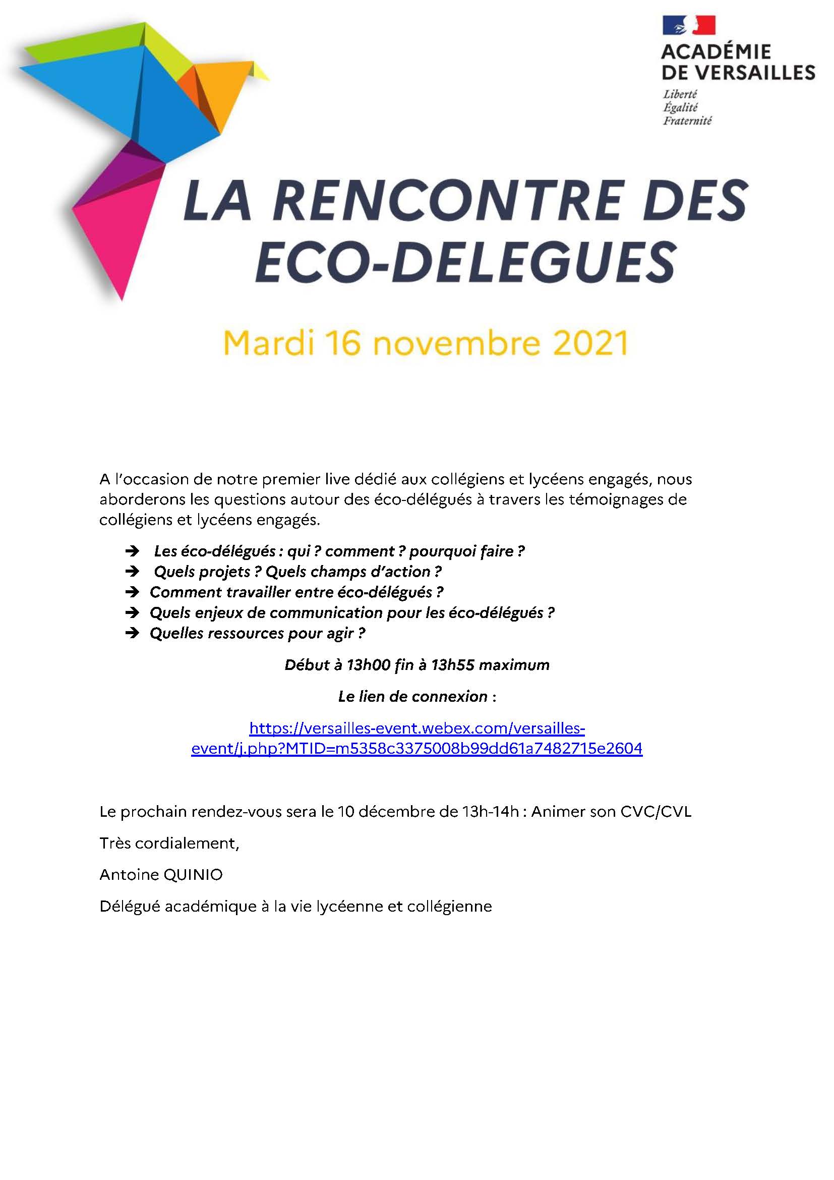 rencontre eco-delegues