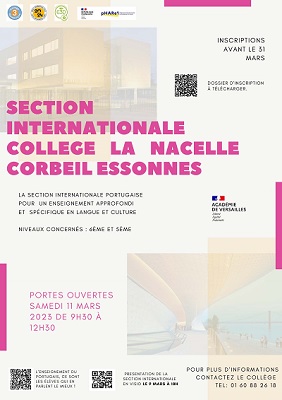 Affiche portes ouvertes college la nacelle