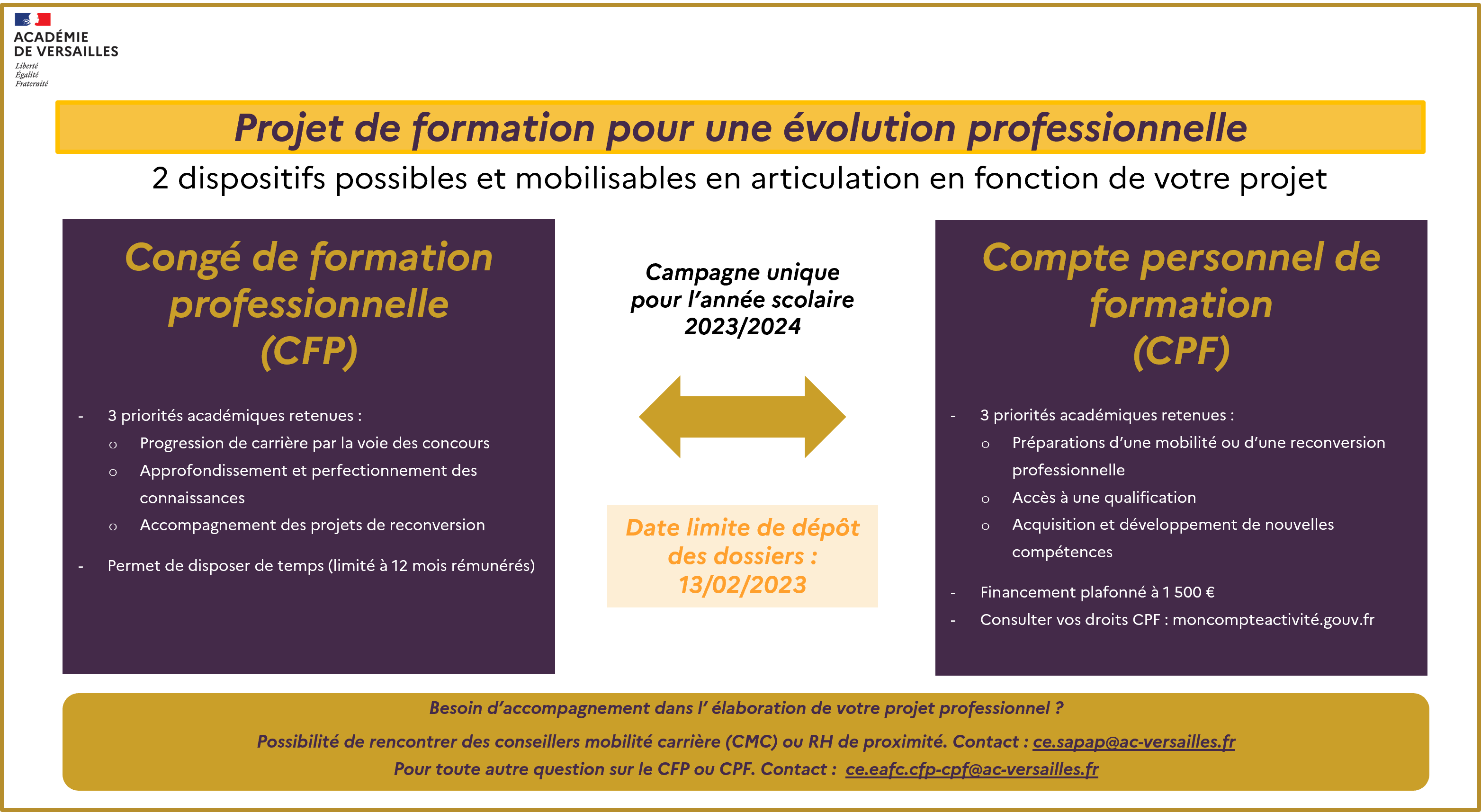 CFP CPF personnels enseignants 2D public - PsyEN - CPE