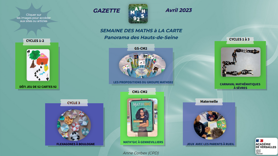 panorama semaine des mathématiques dans les Hauts-de-Seine