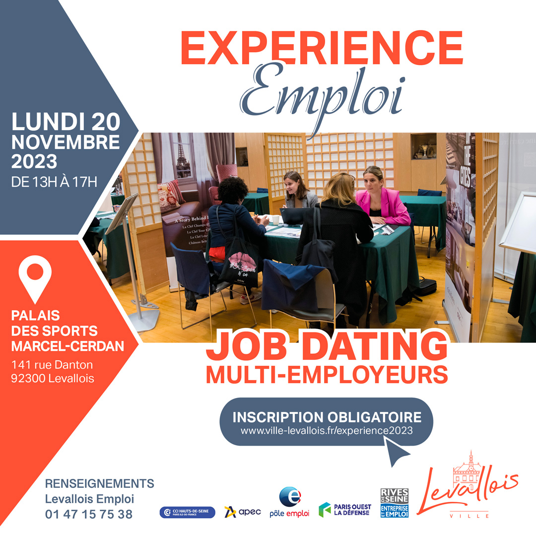 Affiche salon "expérience emploi" de Levallois-Perret