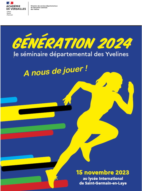 Séminaire Génération 2024 Yvelines le 15-11-2023