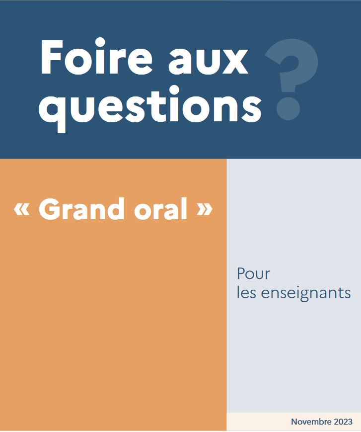 FAQ-grand oral (enseignants)