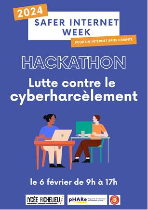 affiche hackathon safer internet day 2