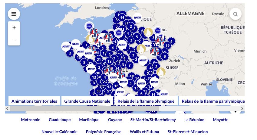 carte interactive action JOP