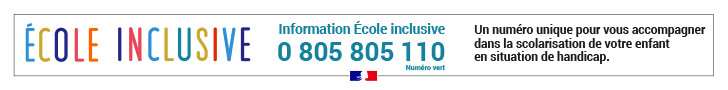 Numero Ecole Inclusive 0 805 805 110