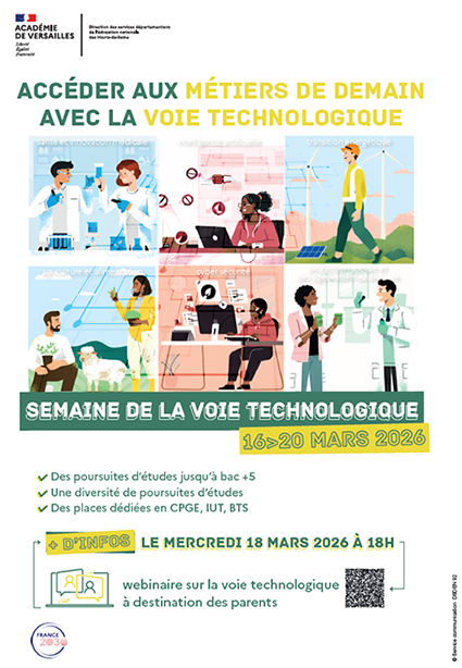 Affiche semaine de la voie technologique du 16 au 22 mars 2026