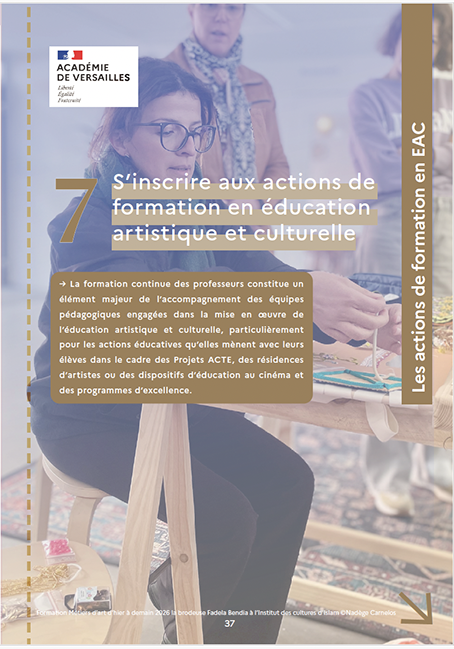 fiche 7 - s'inscrire aux actions de formation EAC