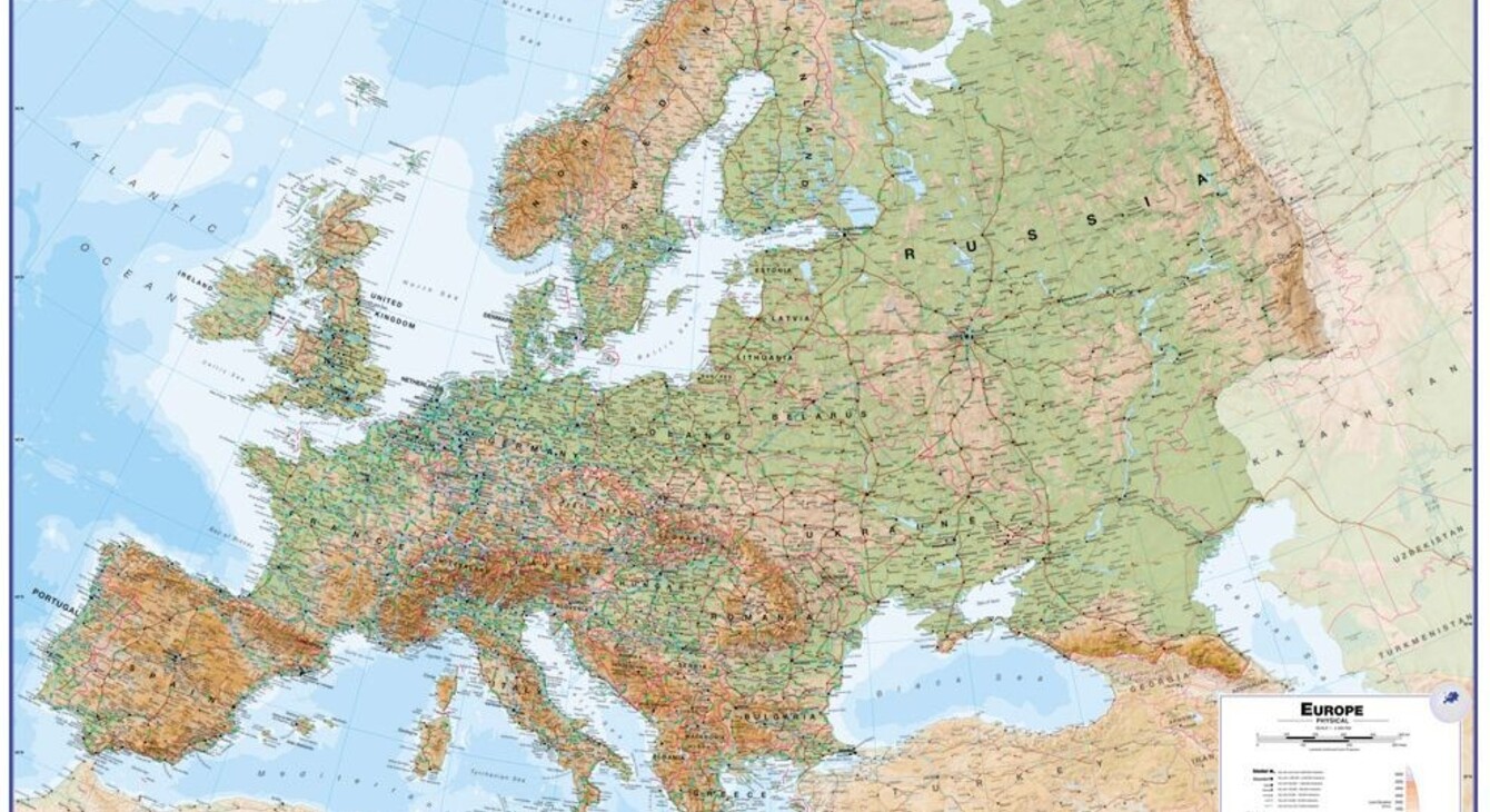 carte de l'europe