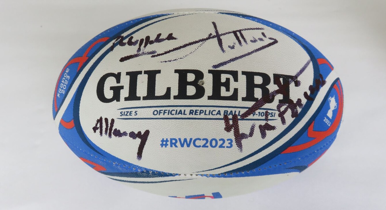 Signatures du ballon - coupe du monde de Rugby