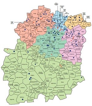 Carte des collèges en Essonne