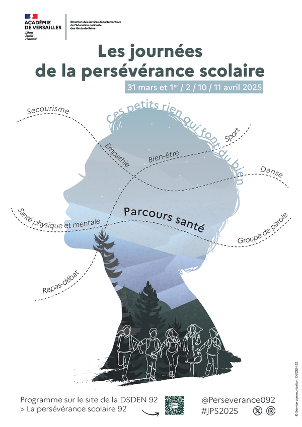 affiche persévérance scolaire et parcours santé
