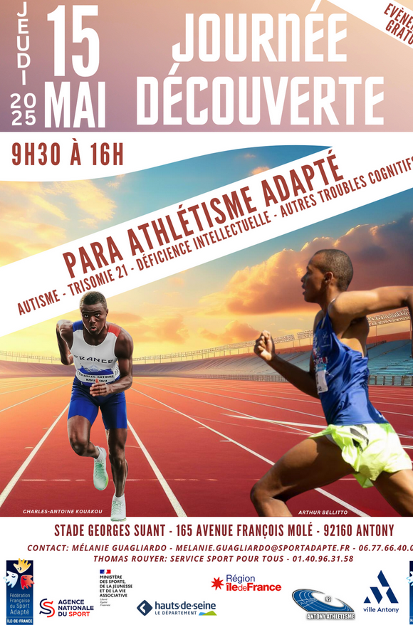 Affiche Para athlétisme adapté