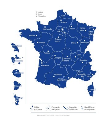 carte des académies