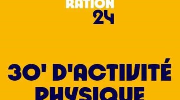 30' d'activités physique quotidienne