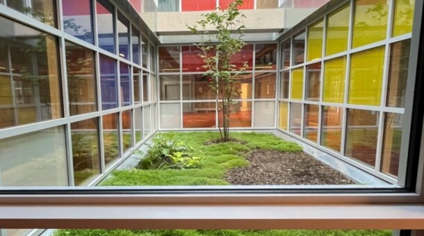 Patio intérieur Collège Anne Franck (92)