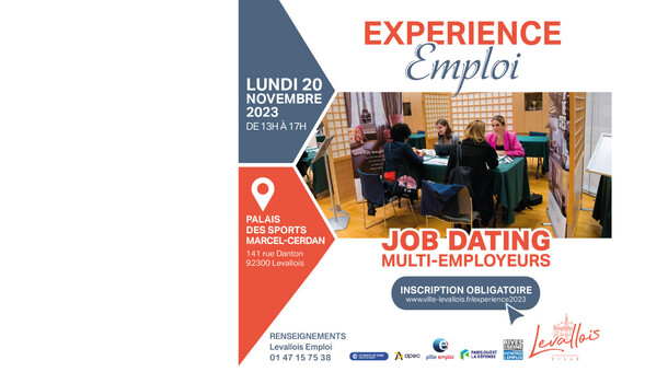 affiche salon expérience emploi Levallois 20 novembre
