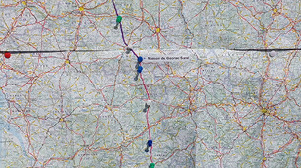 la carte du trajet