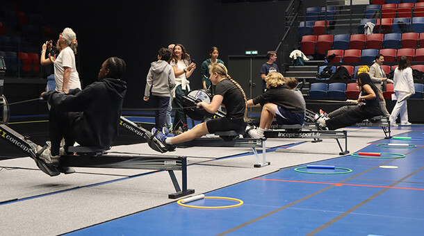 Courses des élèves en aviron
