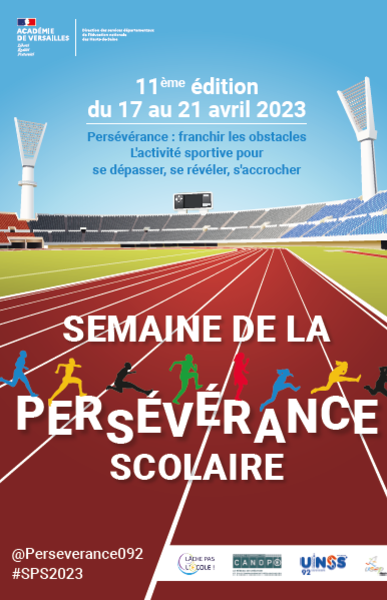 Affiche de la semaine de la perseverance 2023 dans les hauts de seine - 92