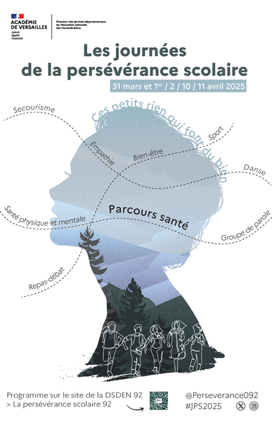 affiche persévérance scolaire et parcours santé