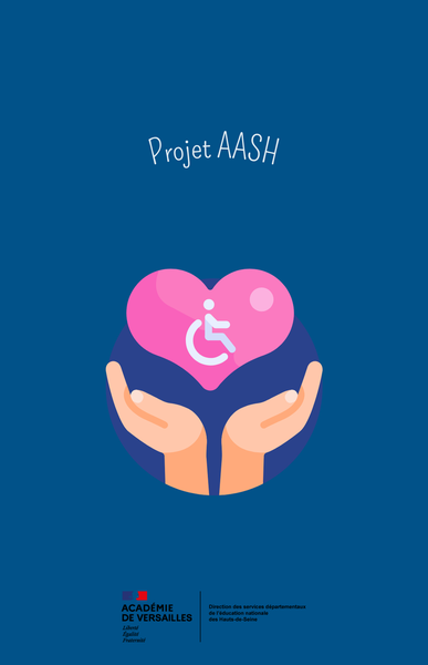 Image illustrative de mains qui soutiennent un coeur qui contient le logo Handicap