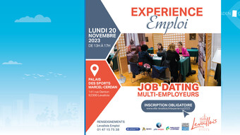 affiche salon expérience emploi Levallois 20 novembre