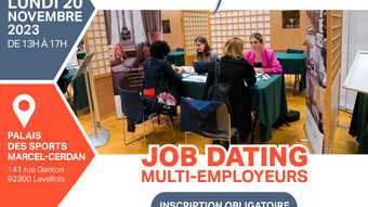 Affiche salon "expérience emploi" de Levallois-Perret