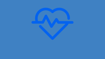 Illustration sur fond bleu claire avec un coeur bleu foncé et le logo de la DSDEN