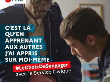 Le choix de s'engager avec le service civique : "C'est là qu'en apprenant aux autres j'ai appris sur moi-même"