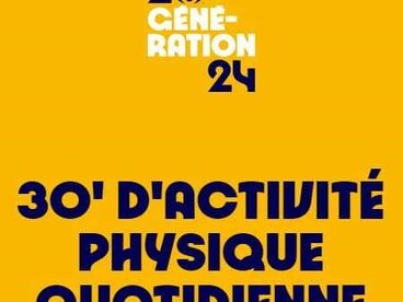 30' d'activités physique quotidienne