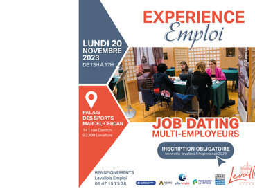 affiche salon expérience emploi Levallois 20 novembre