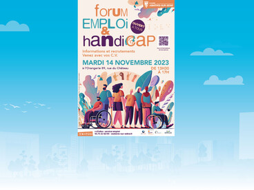 Bannière forum emploi et handicap Asnieres 14 novembre