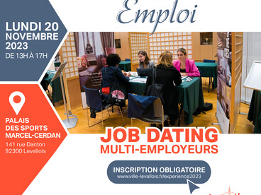 Affiche salon "expérience emploi" de Levallois-Perret